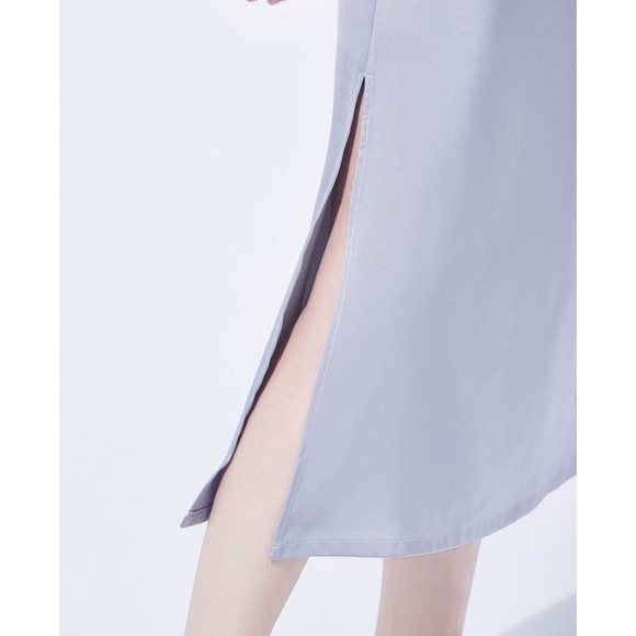 Two Feathers Teresa Slip Dress, Steel Blue, Size M - Picture 2 of 8